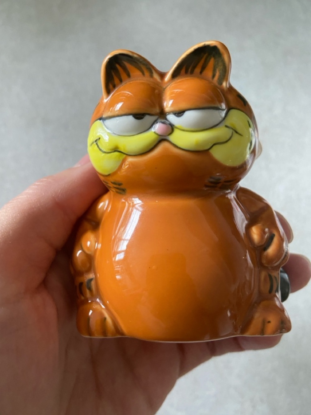 Vintage Ceramic Garfield Toothpick Holder